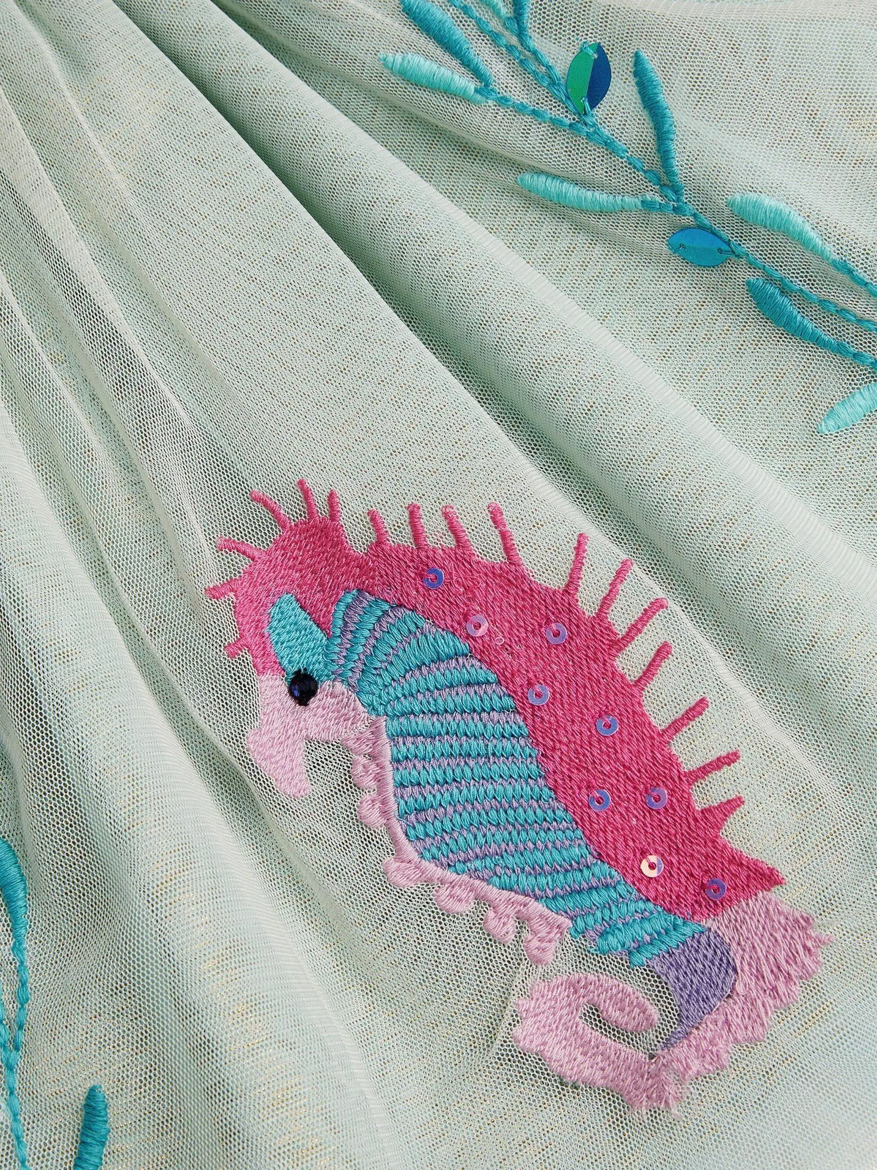 Monsoon Sea Creature Embellished Disco Skirt