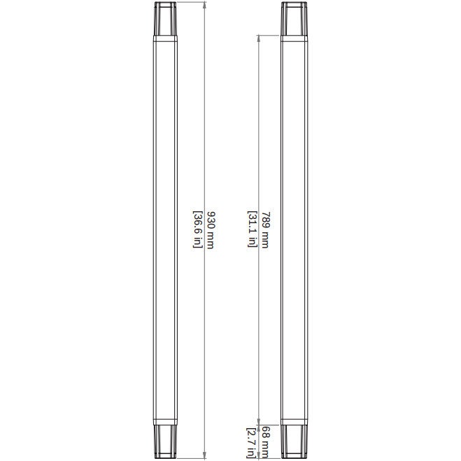 Electro-Voice S-YP9000013734 SPA lange tussenpaal voor Evolve 50