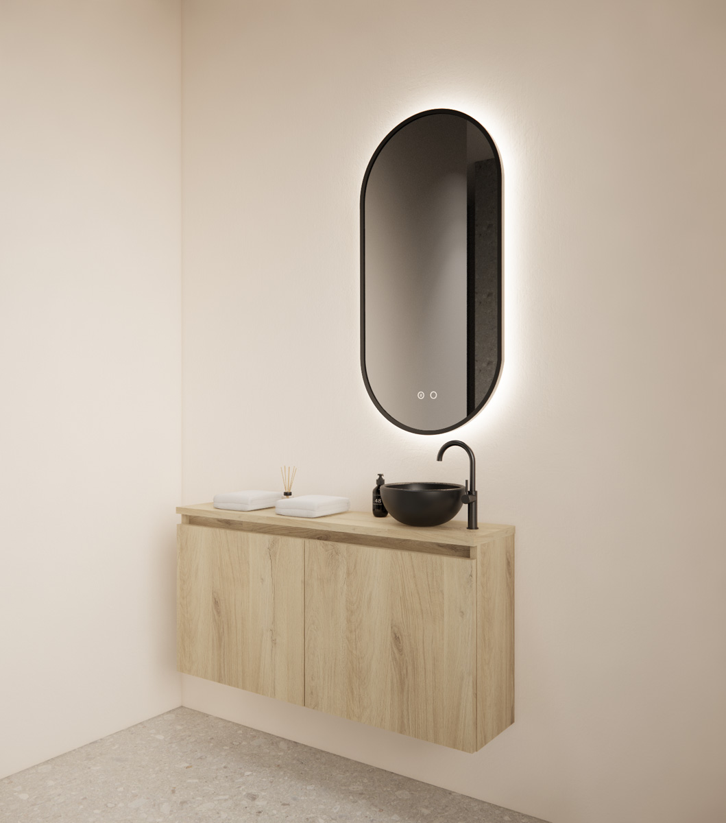 Gliss Design Echo toiletmeubel 100cm artisan eiken