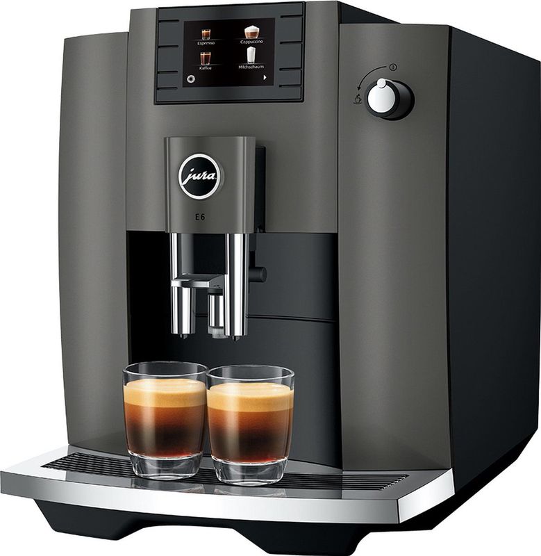 JURA E6 - Koffiezetapparaat - Dark Inox - Met Melkopschuimer