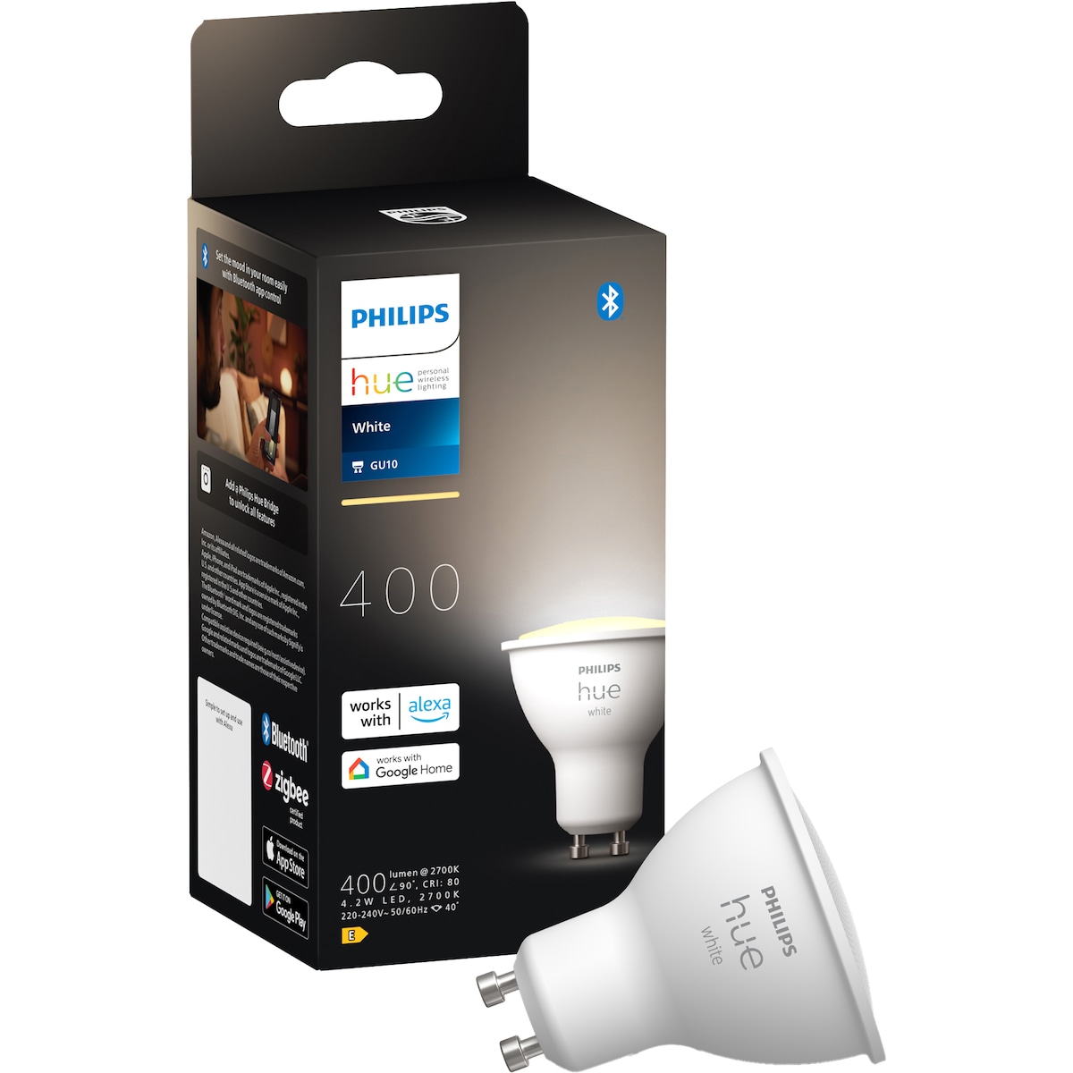 Philips Hue LED-lyspære GU10 4,2W