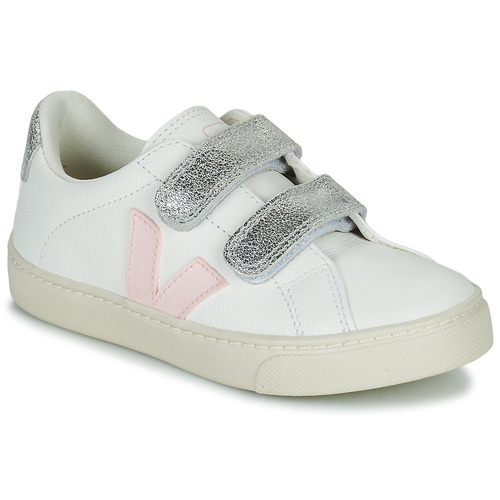 Veja - SMALL ESPLAR VELCRO - Blanc / Doré