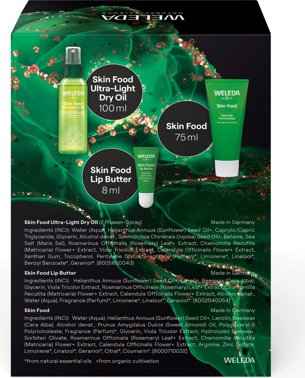 Weleda  Geschenkset Skin Food Face Make-up Glow Effect