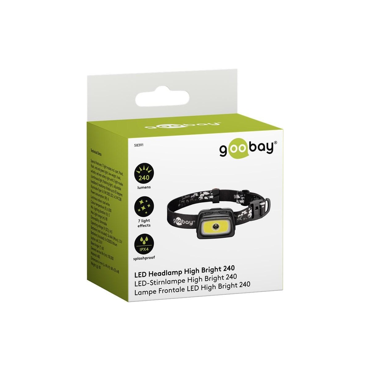 LED-pannlampa High Bright 240