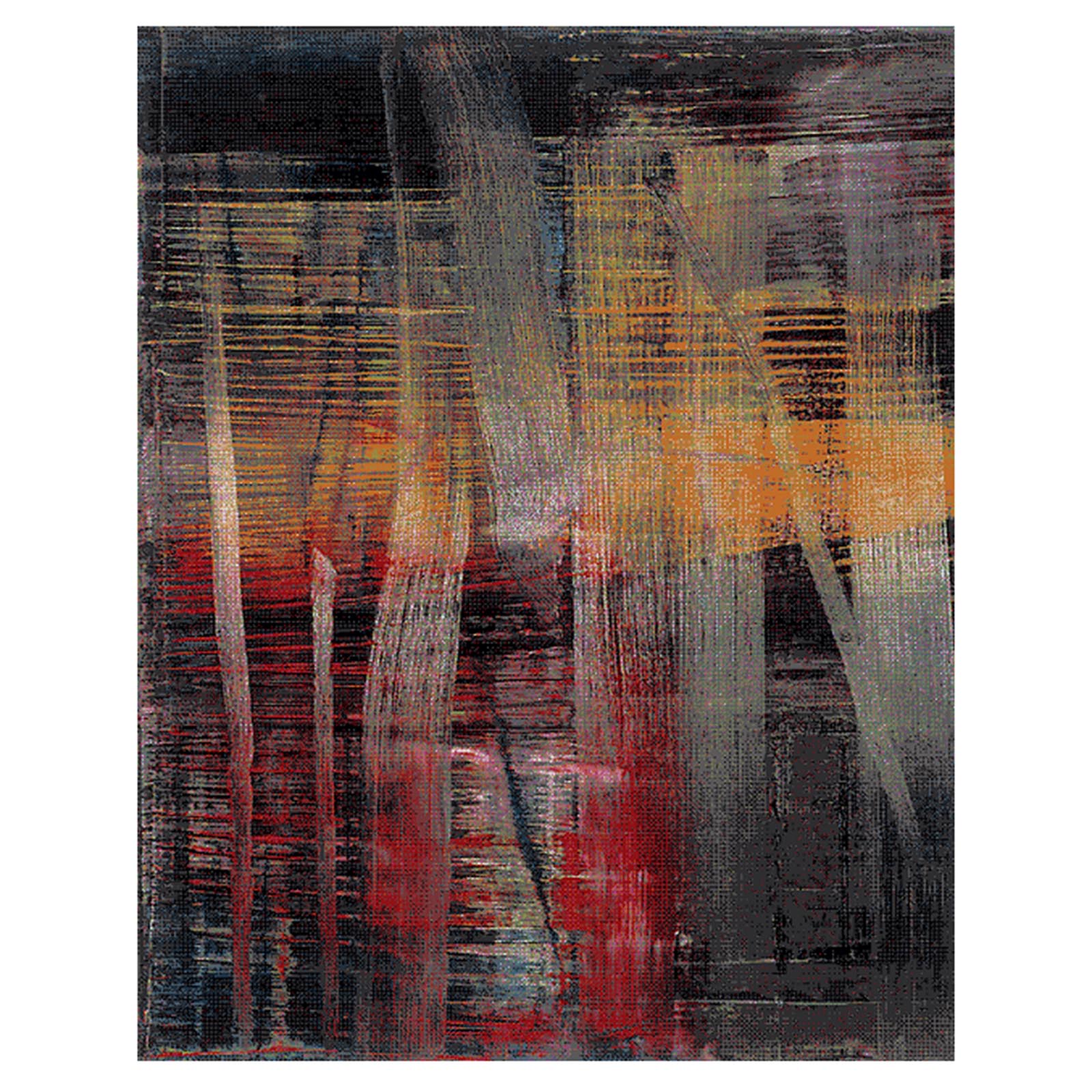 Frisee-Teppich - mehrfarbig - 80x150 cm