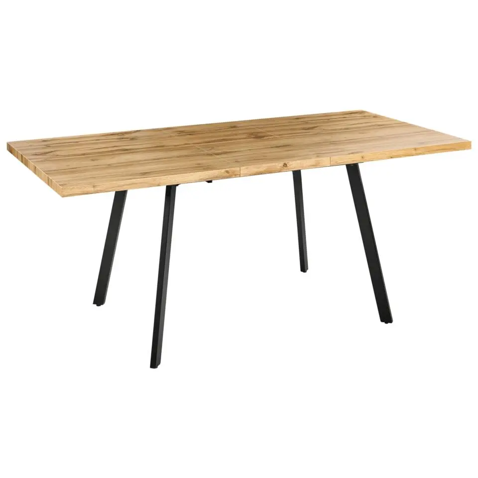 HARLOW - Uitschuifbare eettafel - Bruin - MDF