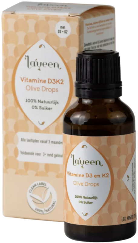 laveen Vitamine D3K2 Olijfolie Druppels 30 ML