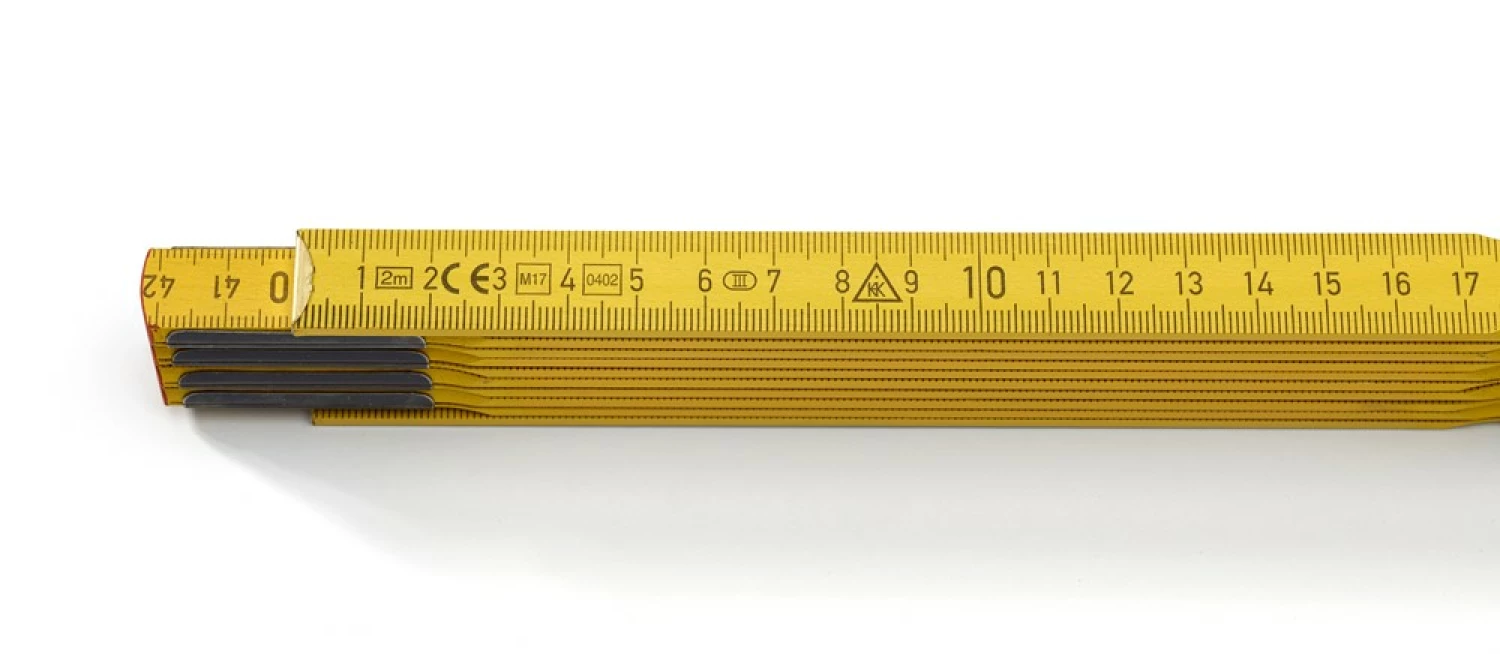 Hultafors P606G DU Duimstok - Hout - Geel - 2m