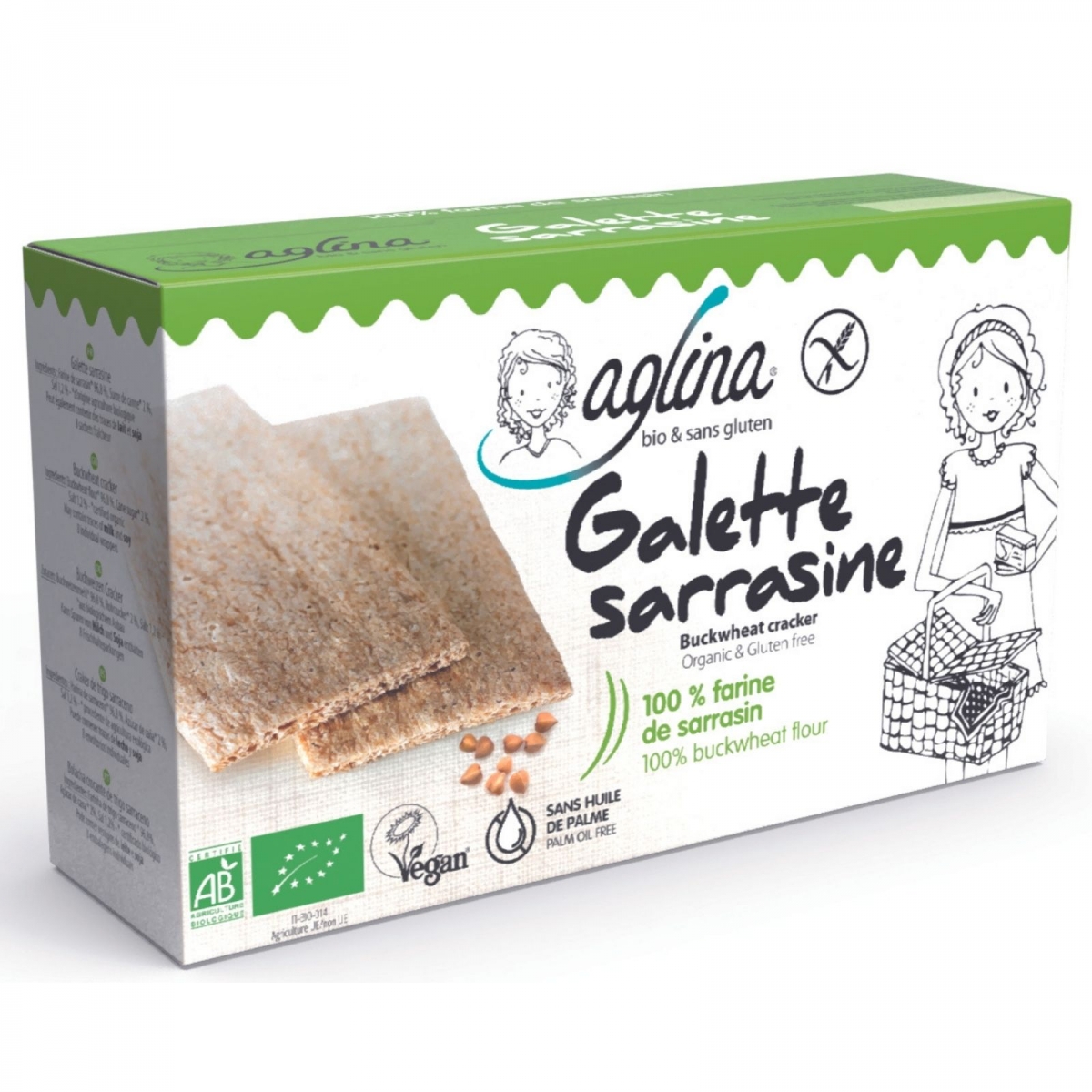 AGLINA Galette Buchweizen Bio Box 160 g