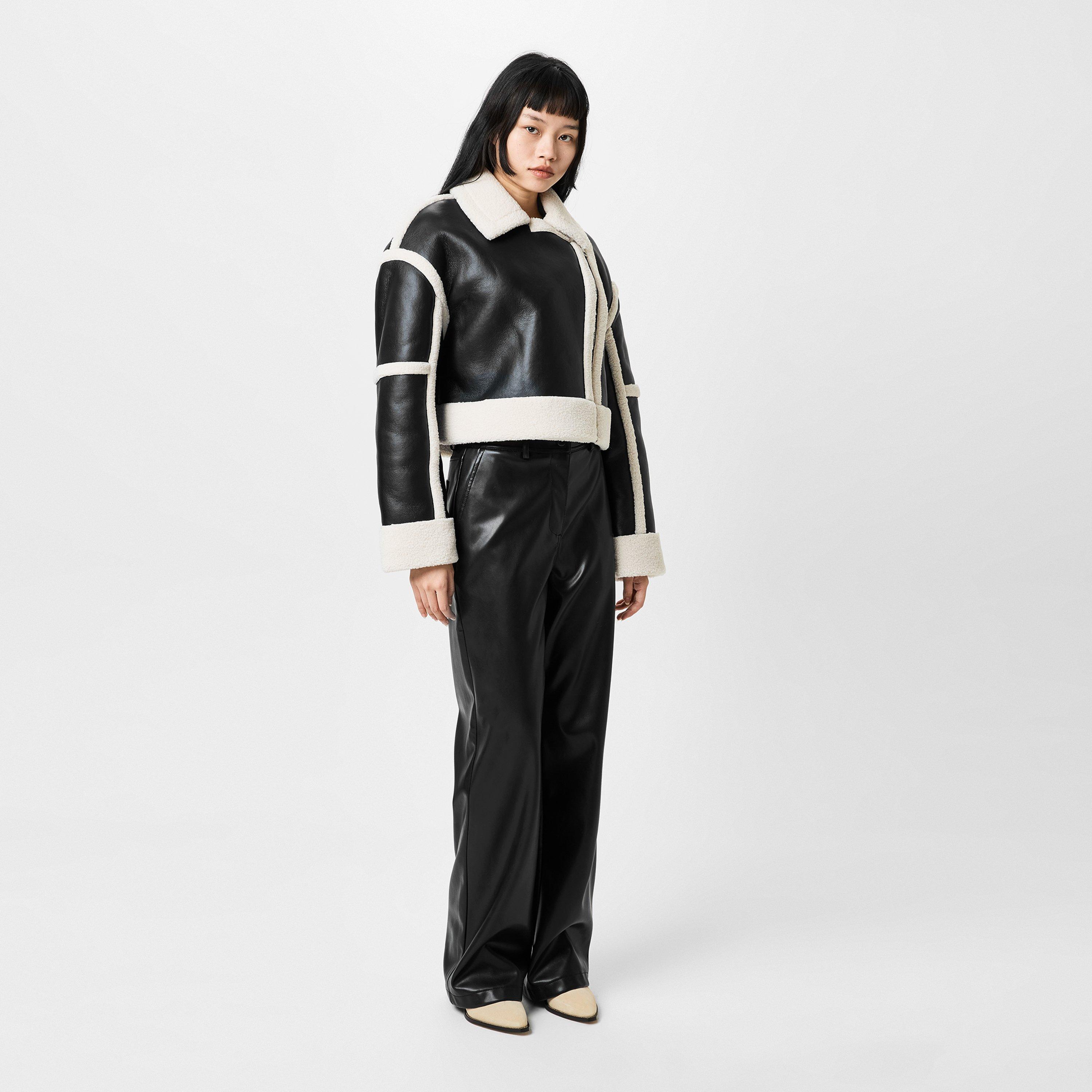 Jack Wills JW Faux Leather Straight Leg Trousers