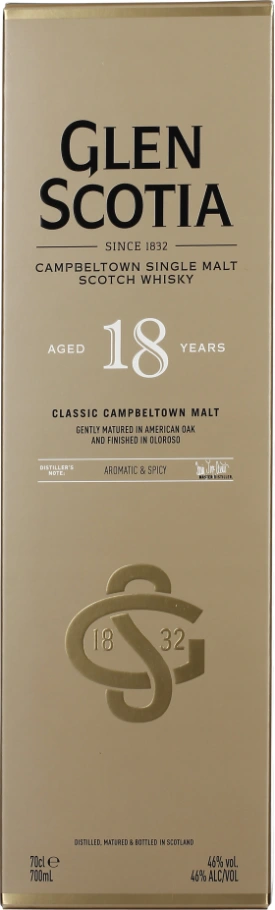 GLEN SCOTIA 18 YEARS 70CL