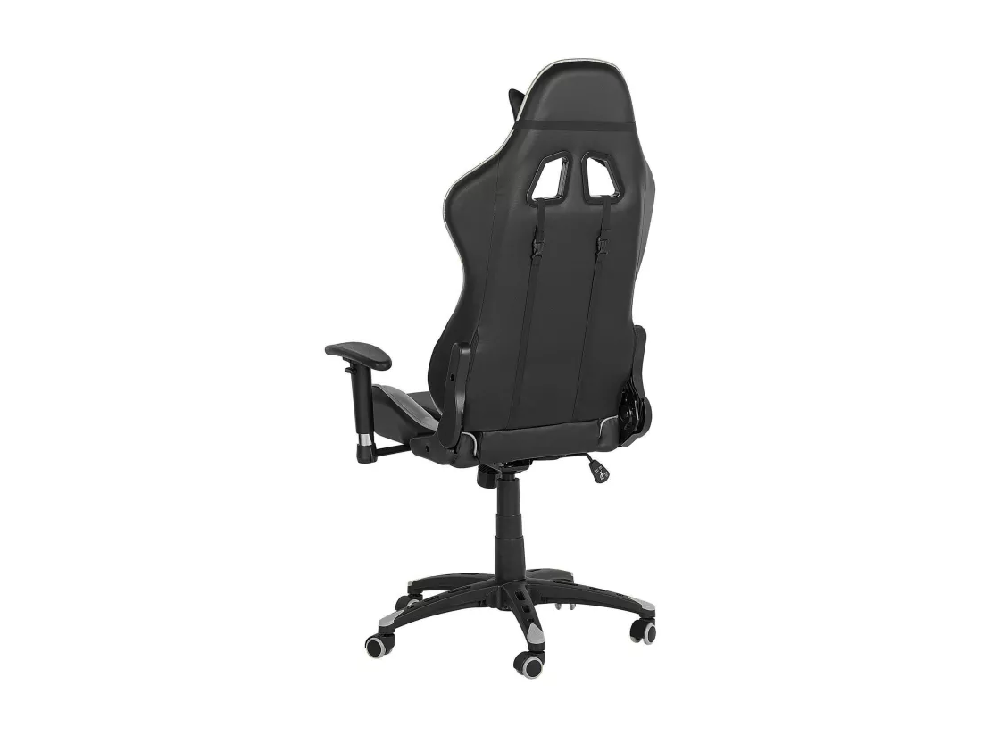 Siège de gaming KNIGHT Cuir PU Argenté