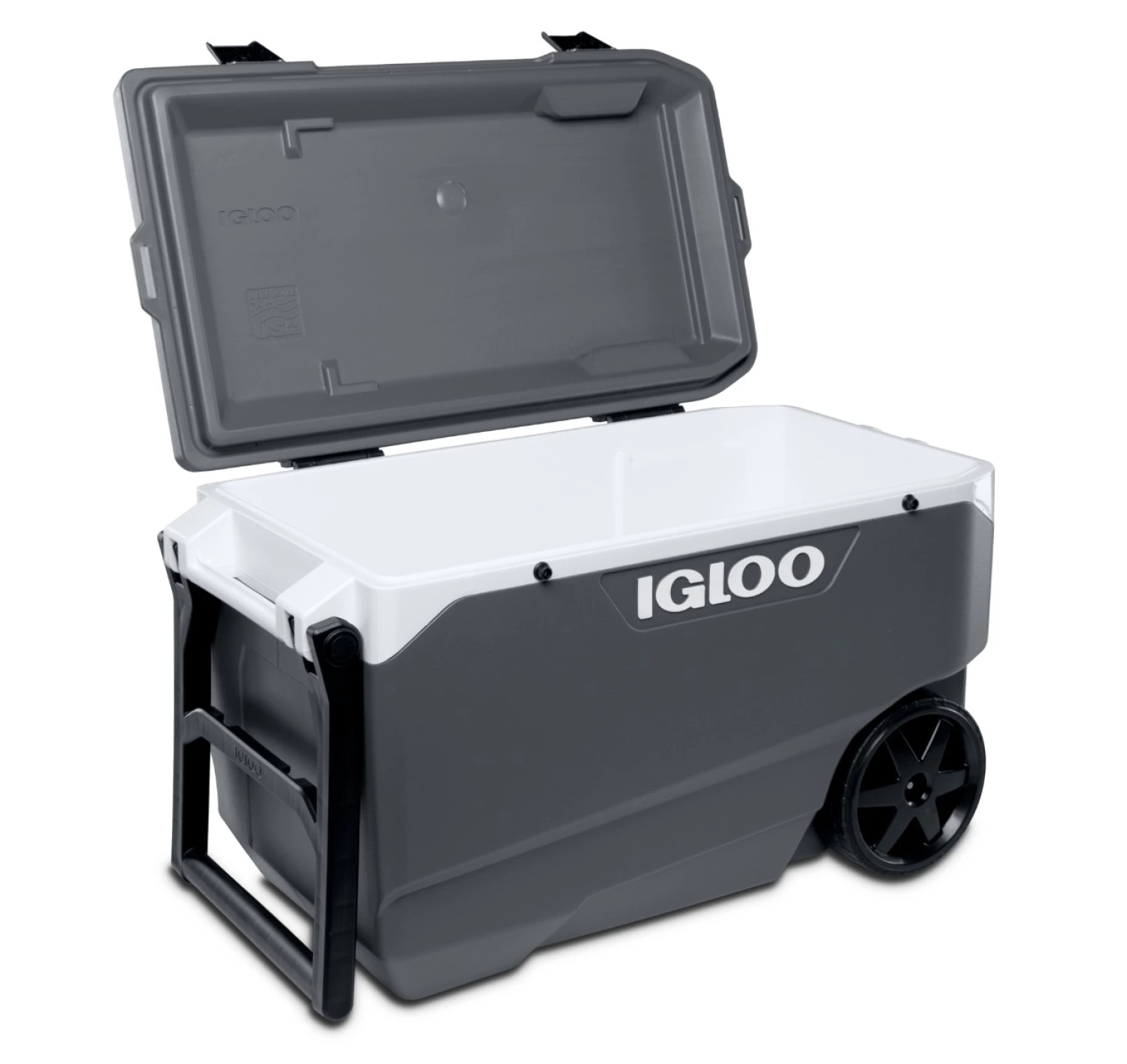 Igloo 34750 Latitude 90 Roller Koelbox op wielen - 85L - Grijs