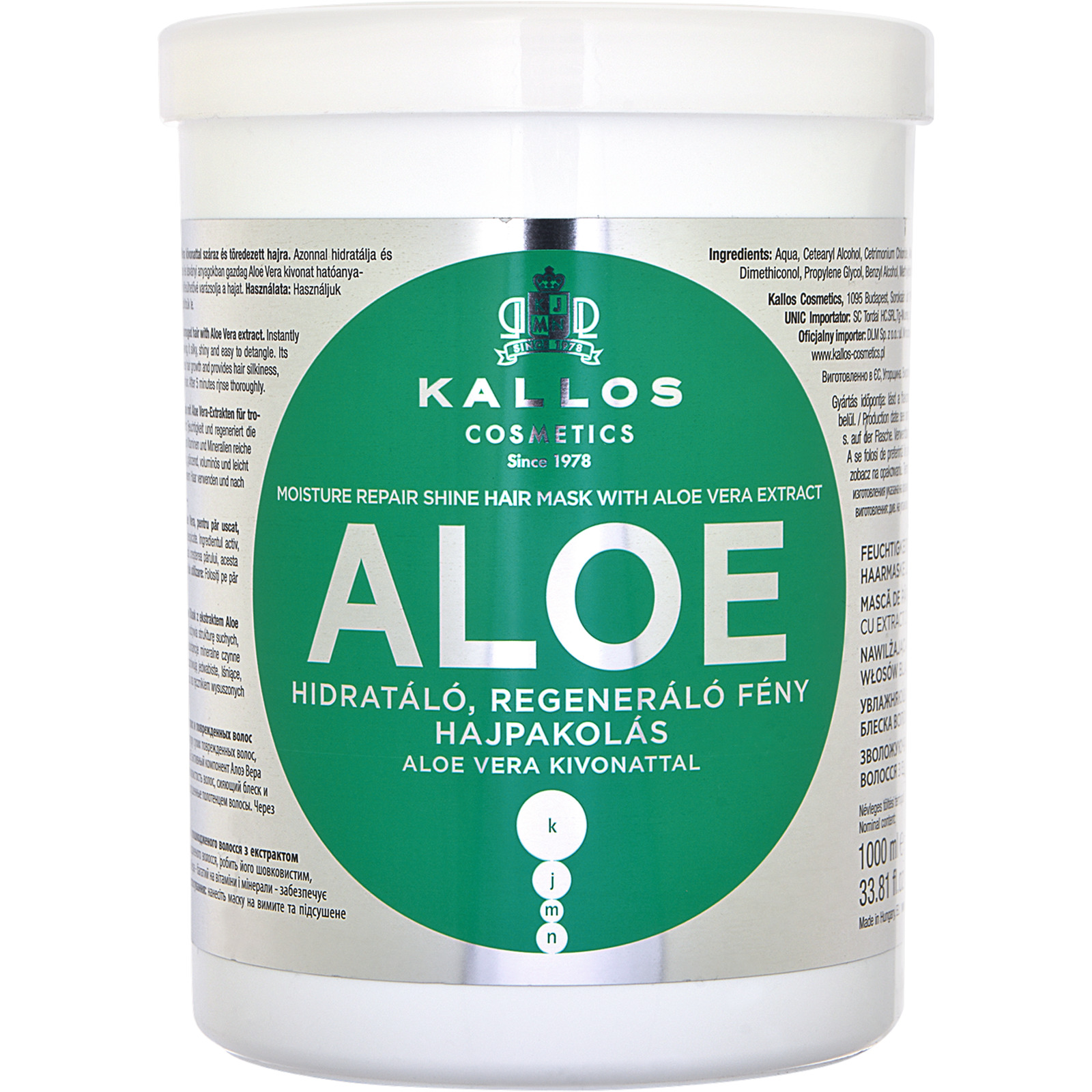 Kallos Haarmaske Aloe 1000 ml
