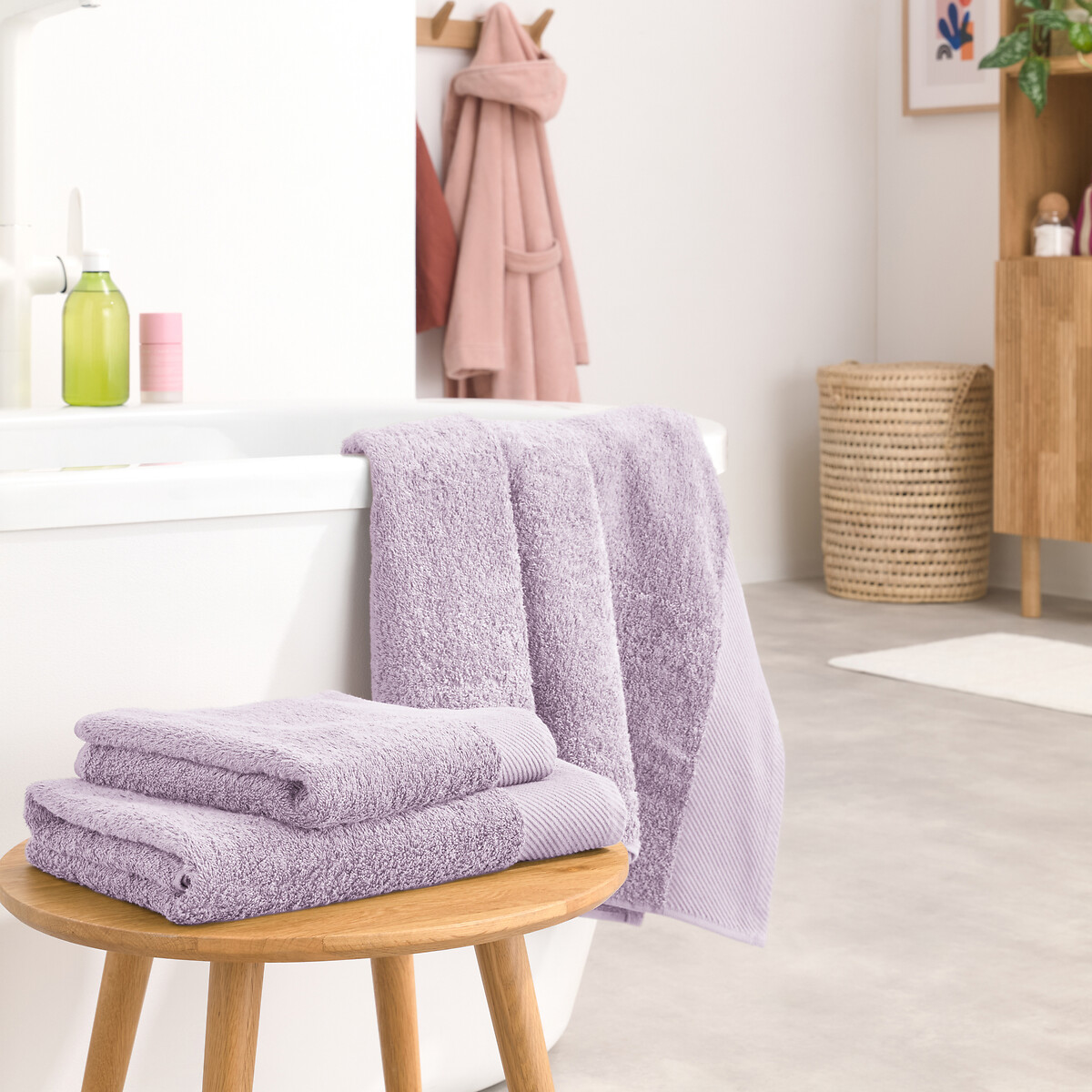 LA REDOUTE INTERIEURS<br>Toalha de banho maxi lisa 500 g/m², Scenario
