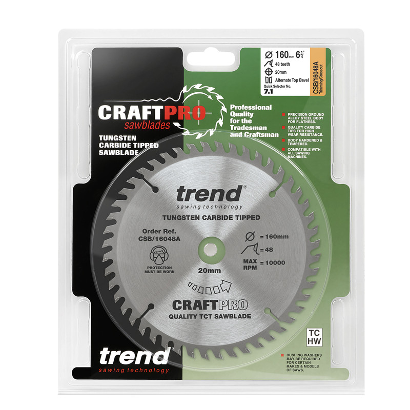 Trend cirkelzaagblad 160x20x2,2mm 48T