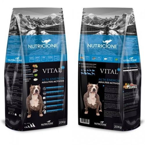 Ração Nutricione para cães, sabor frango e atum