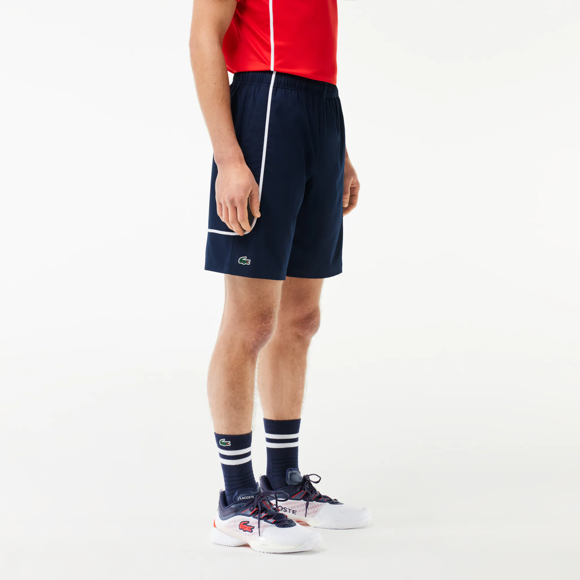 Ungefütterte Tennis-Trainingsshorts Bermudas - Blau - Lacoste - Herren