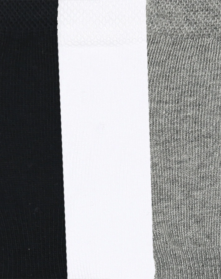 Kniestrümpfe BASIC 3er-Pack in weiß/grau/marine
