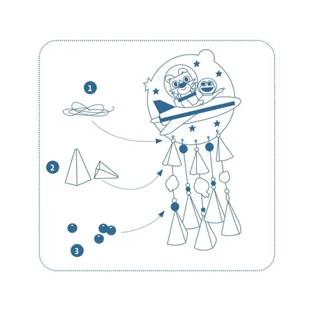 Djeco DIY: Windspiel Stars