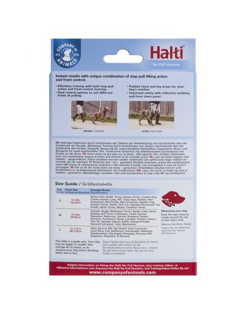 Halti No Pull Harnas Zwart - Hondenopvoeding
