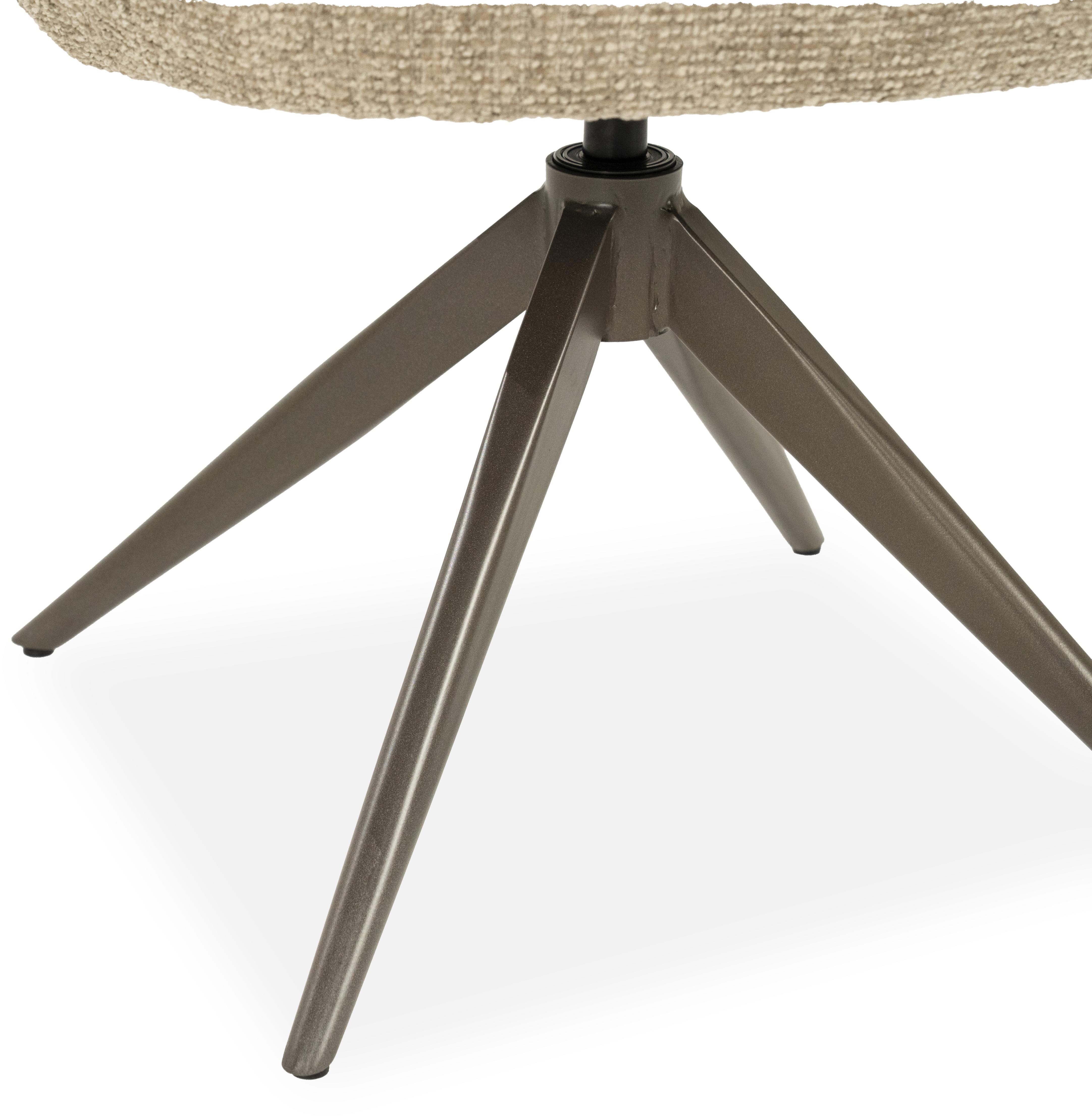 Eetkamerstoel Taupe 96475 Alissa B65 x D63 x H80 cm