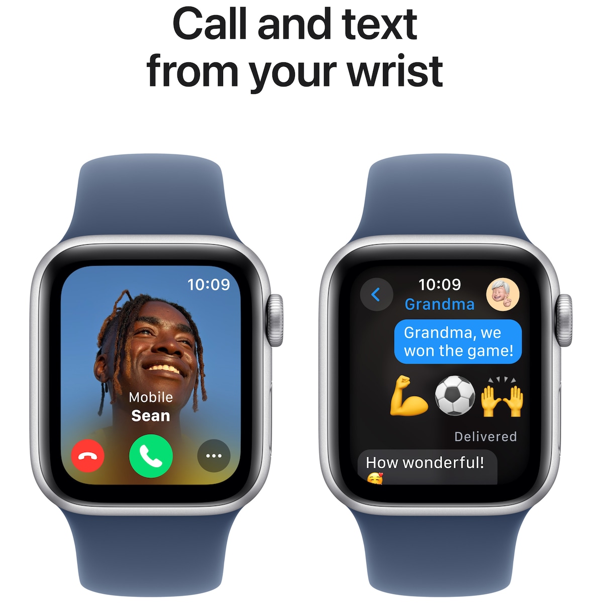 Apple Watch SE 2nd Gen 40mm LTE (Sølv Alu/Denim sport band M/L)