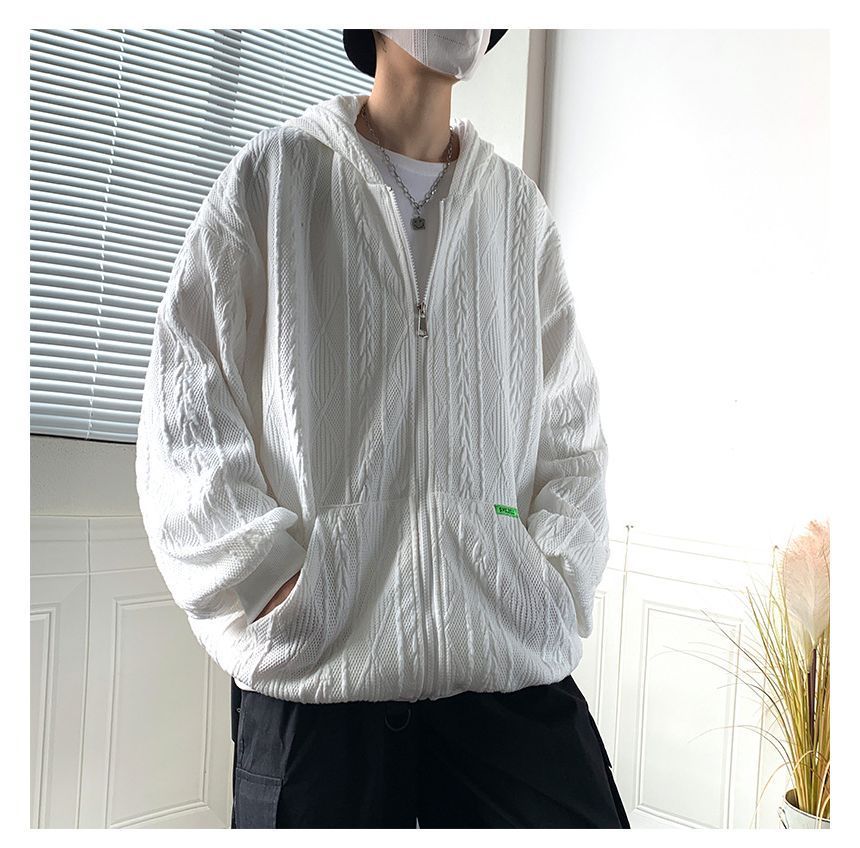 POSI - Effen oversized hoodie met rits