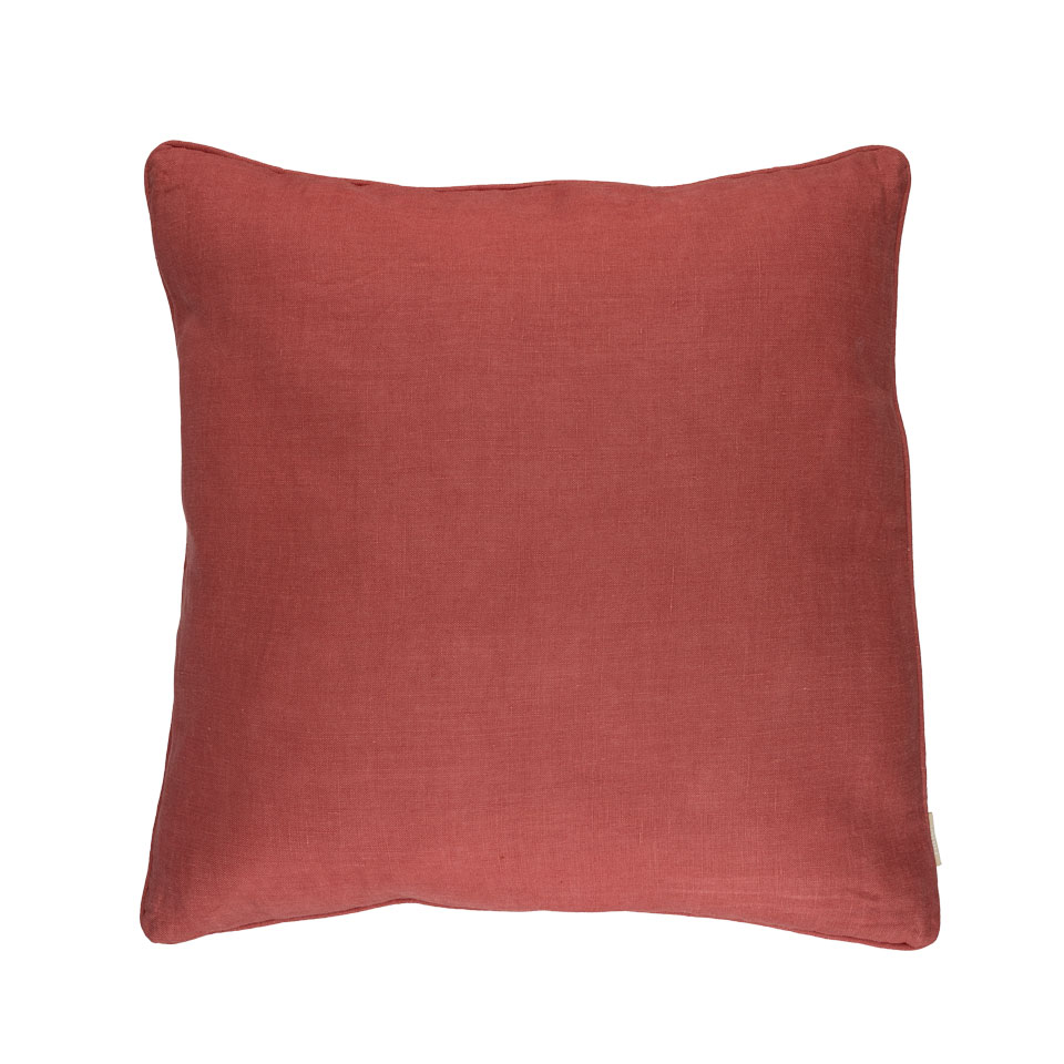 Kussen linnen Washed mineralred