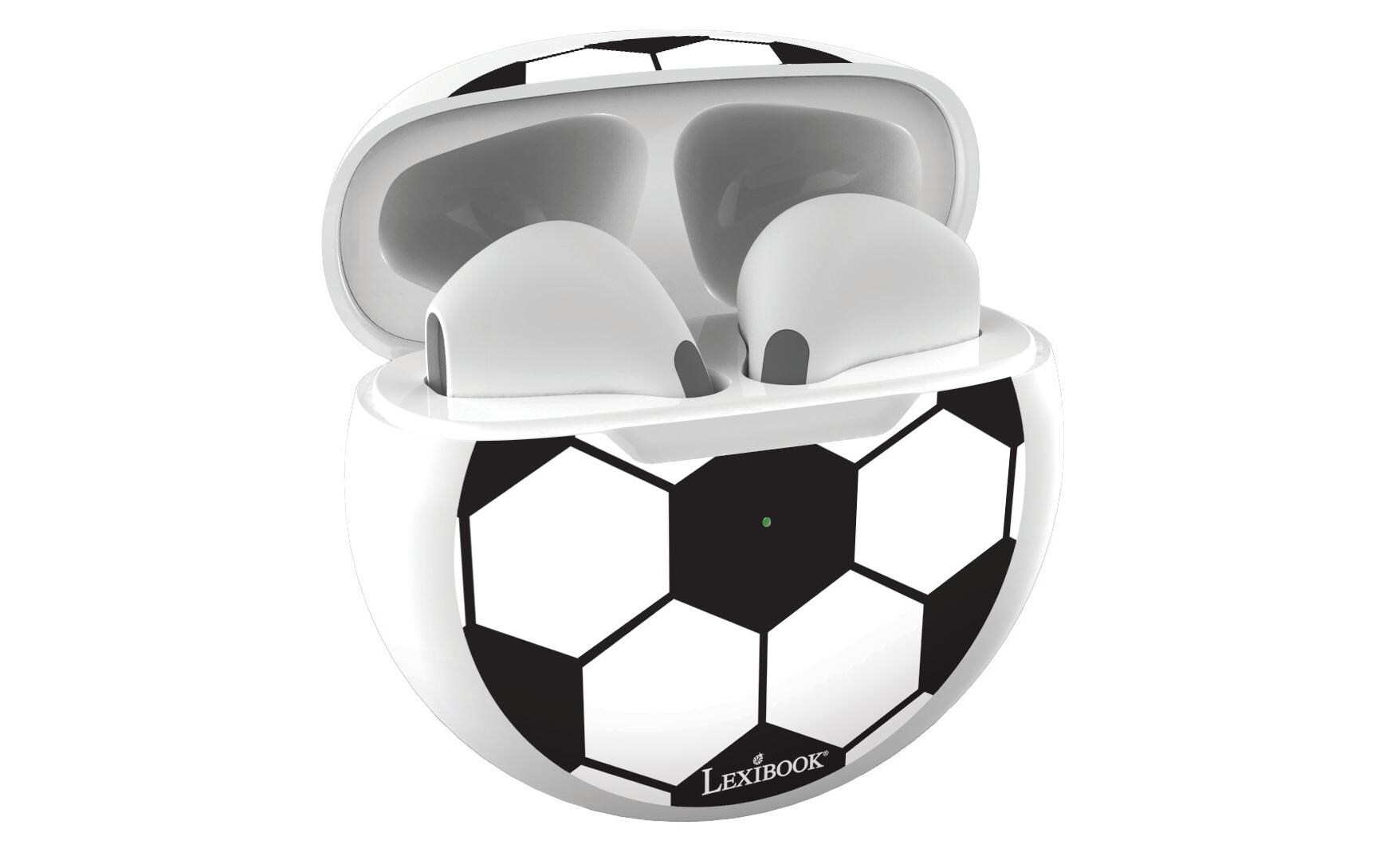 Fussball Wireless Bluetooth-Kopfhörer WeissKopfhörer mit Ladebox