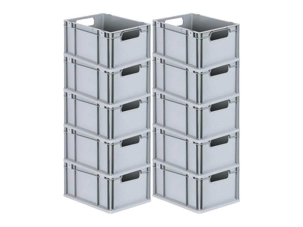 PROREGAL Eurobox Nextgen Economy Handgrepen Open HxBxD 22 x 30 x 40 cm 20 Liter Euro Container Transportbox Stapelbak