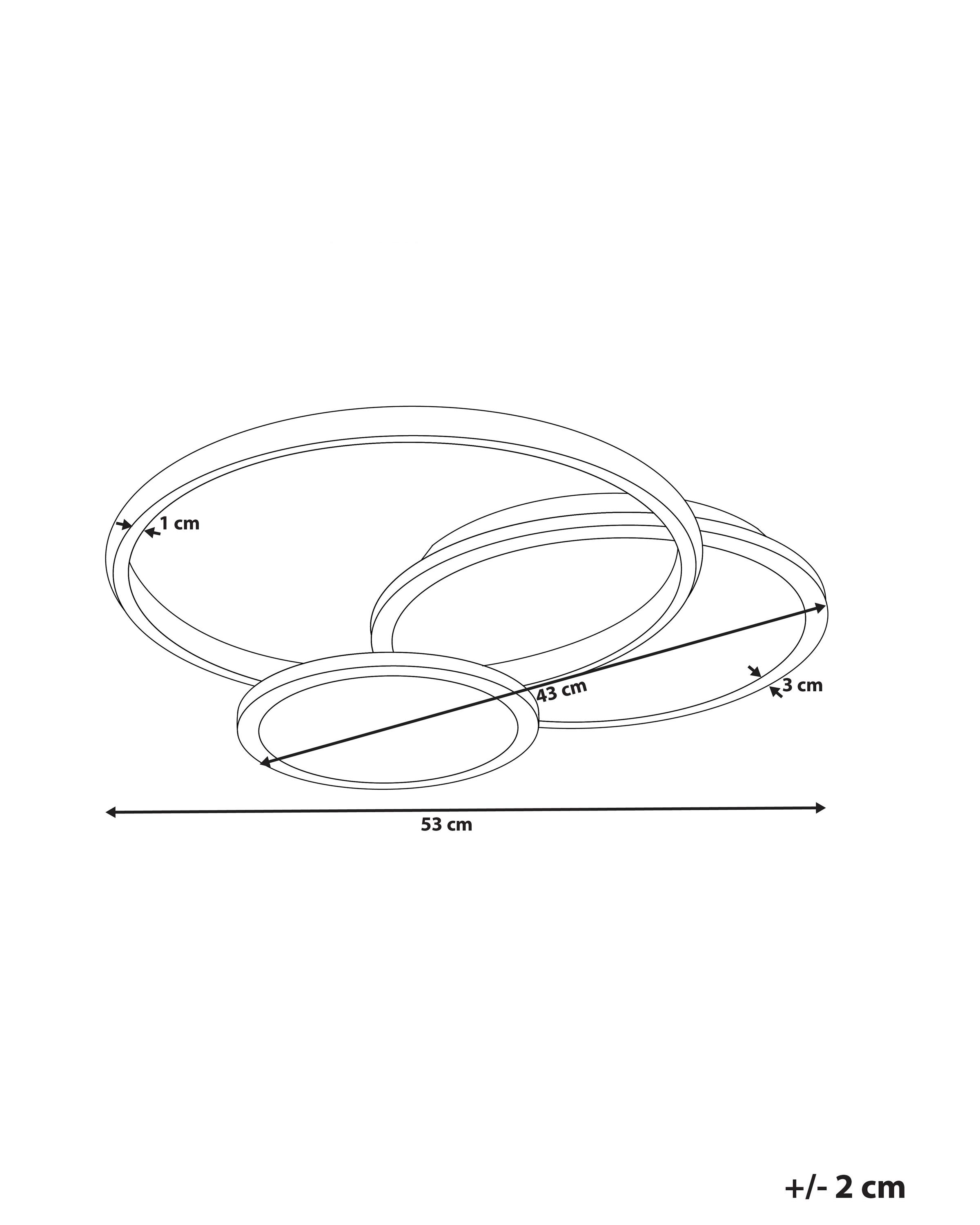 LED plafondlamp ZAMI Metaal Zwart