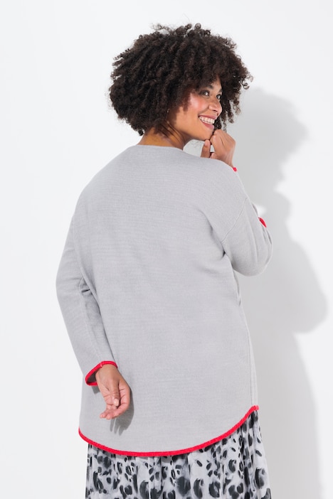 Pullover, oversized, Sterne, Langarm