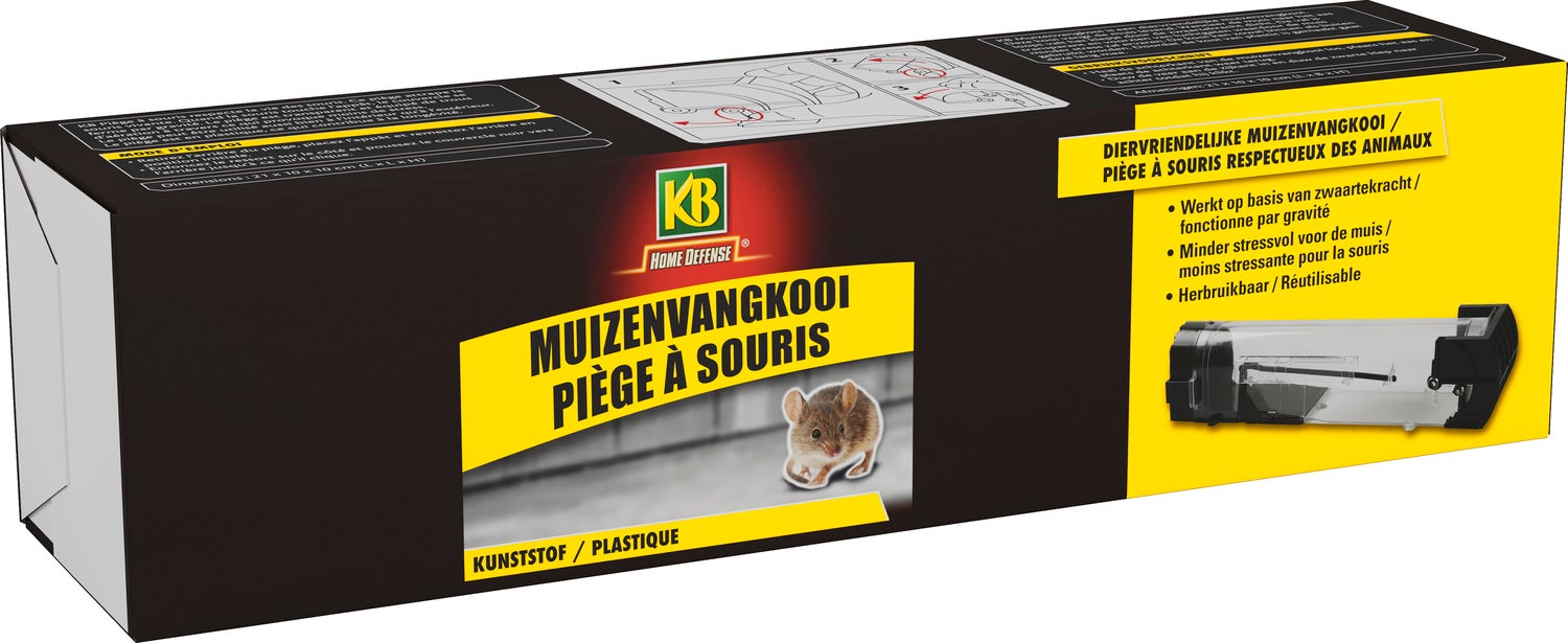 KB muizenvangkooi kunststof 31 x 7,8 x 7,3 cm