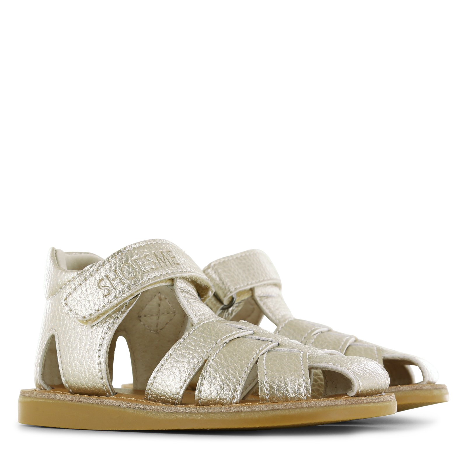 Shoesme metallic gouden sandaal Metallic, Microfiber leer | Meisjes schoene