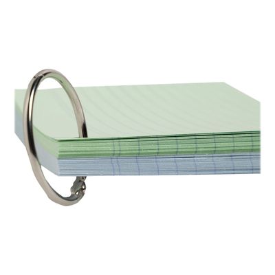 Exacompta Flashcars - 50 Bristols pour révisions sous anneau - A7 - ligné - couleurs assorties