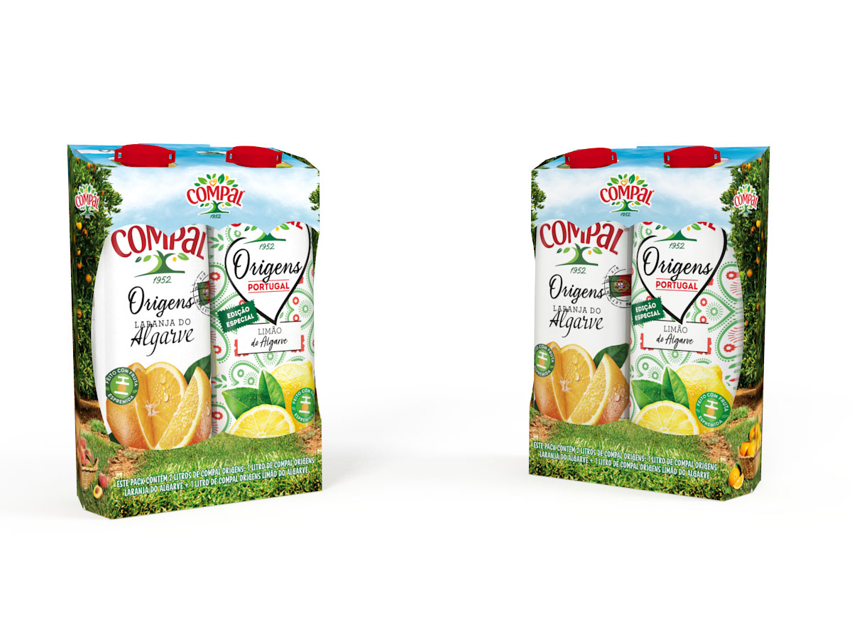 NÉCTAR COMPAL ORIGENS PACK 2X1L