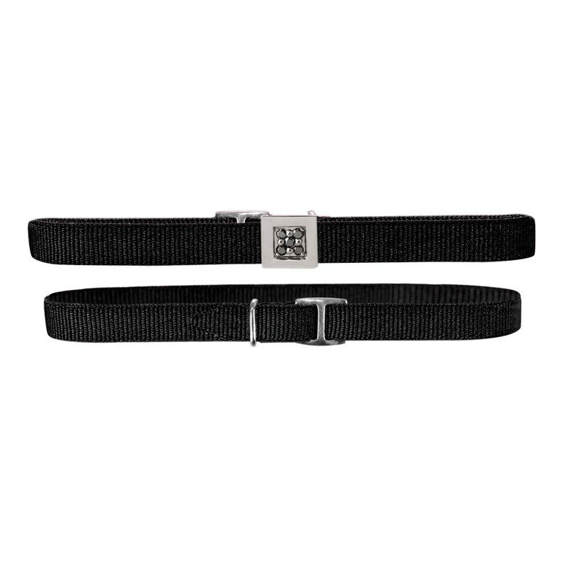 Bracelet stretchme '4 Black Diamond Tea' argent et diamants noirs - Aï Shiteru