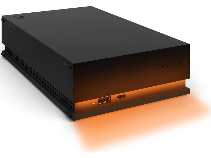 Seagate Externe Festplatte FireCuda Gaming Hub 8 TB Externe Speicherlösung mit RGB-LED-Beleuchtung