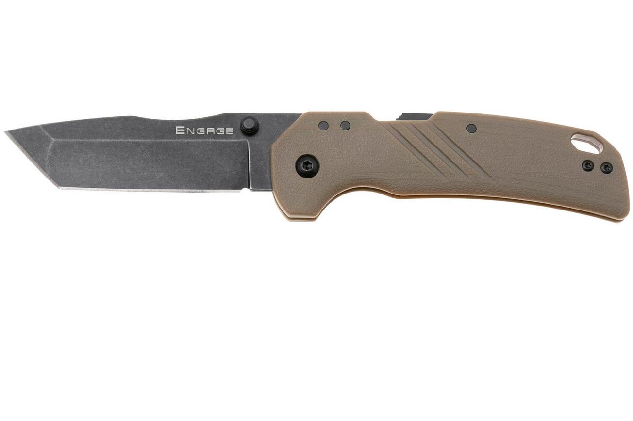 Cold Steel Engage Tanto FL-30DPLT-BF Blackwashed 4116SS, Coyote GFN, zakmes
