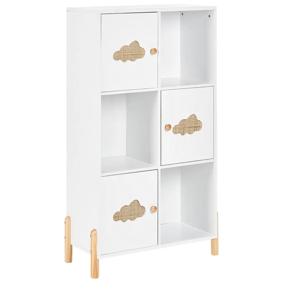 CLOUDY - Boekenkast - Wit/Lichthout - MDF