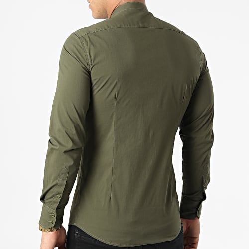 Chemise Manches Longues Vert Kaki