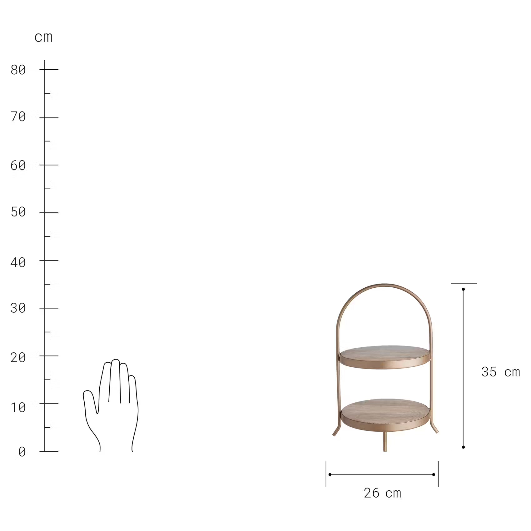 KATE Etagere 2-stufig