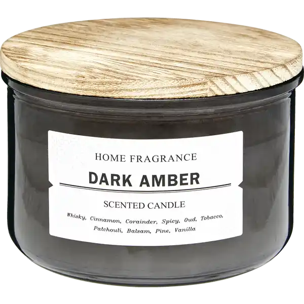 3-Docht Duftglas Dark Amber