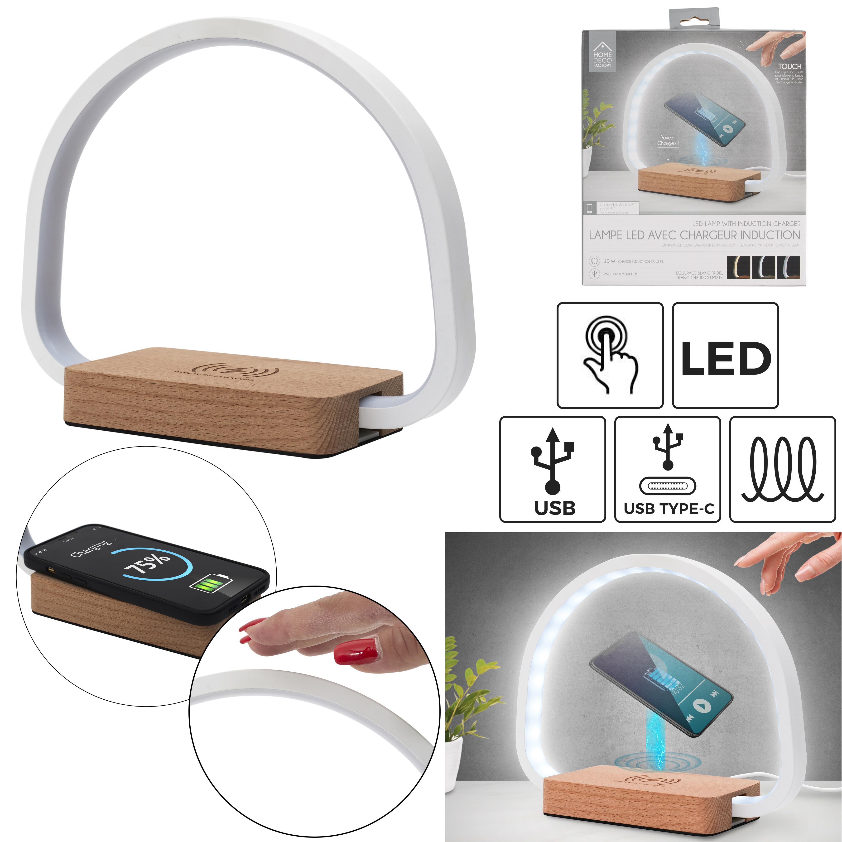 LAMPE LED CHARGEUR INDUCTION