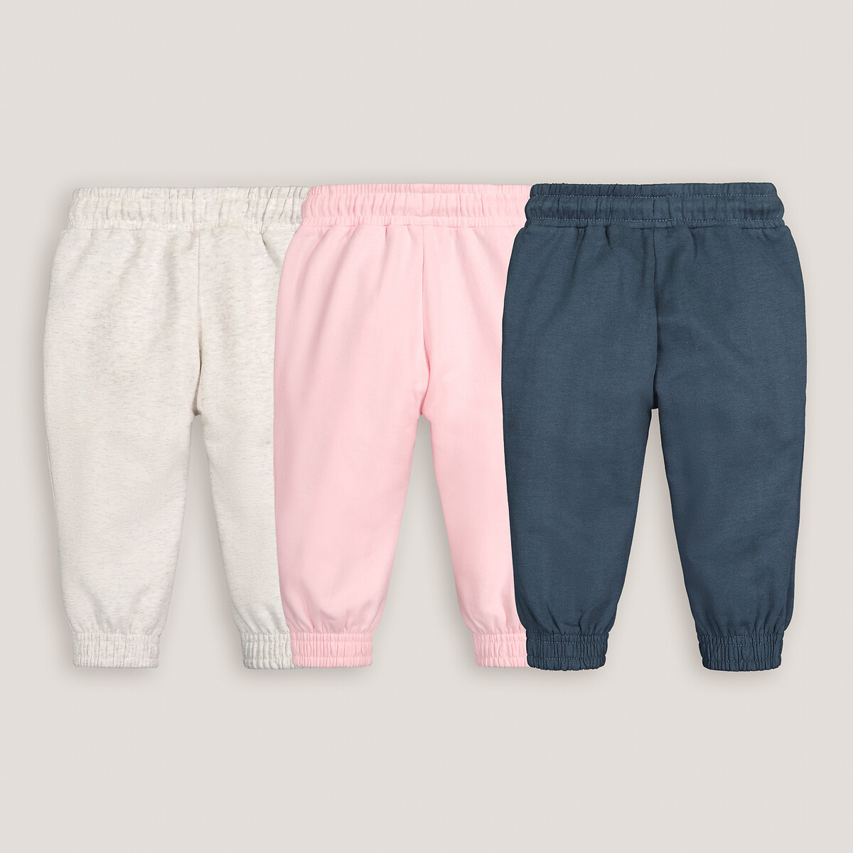 COLEÇÃO LA REDOUTE<br>Conjunto de 3 calças de moletom