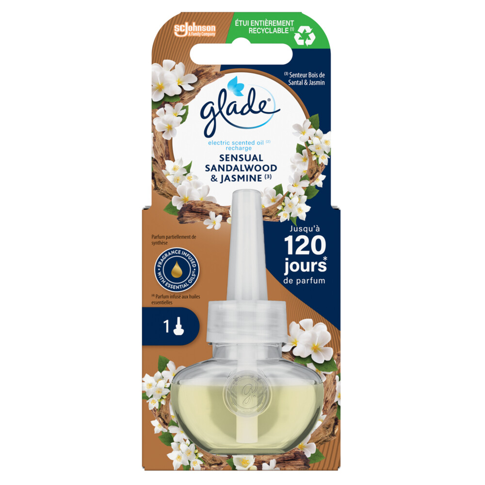 Glade Electric Scented Oil Navulling Sensual Sandalwood & Jasmine20 ml