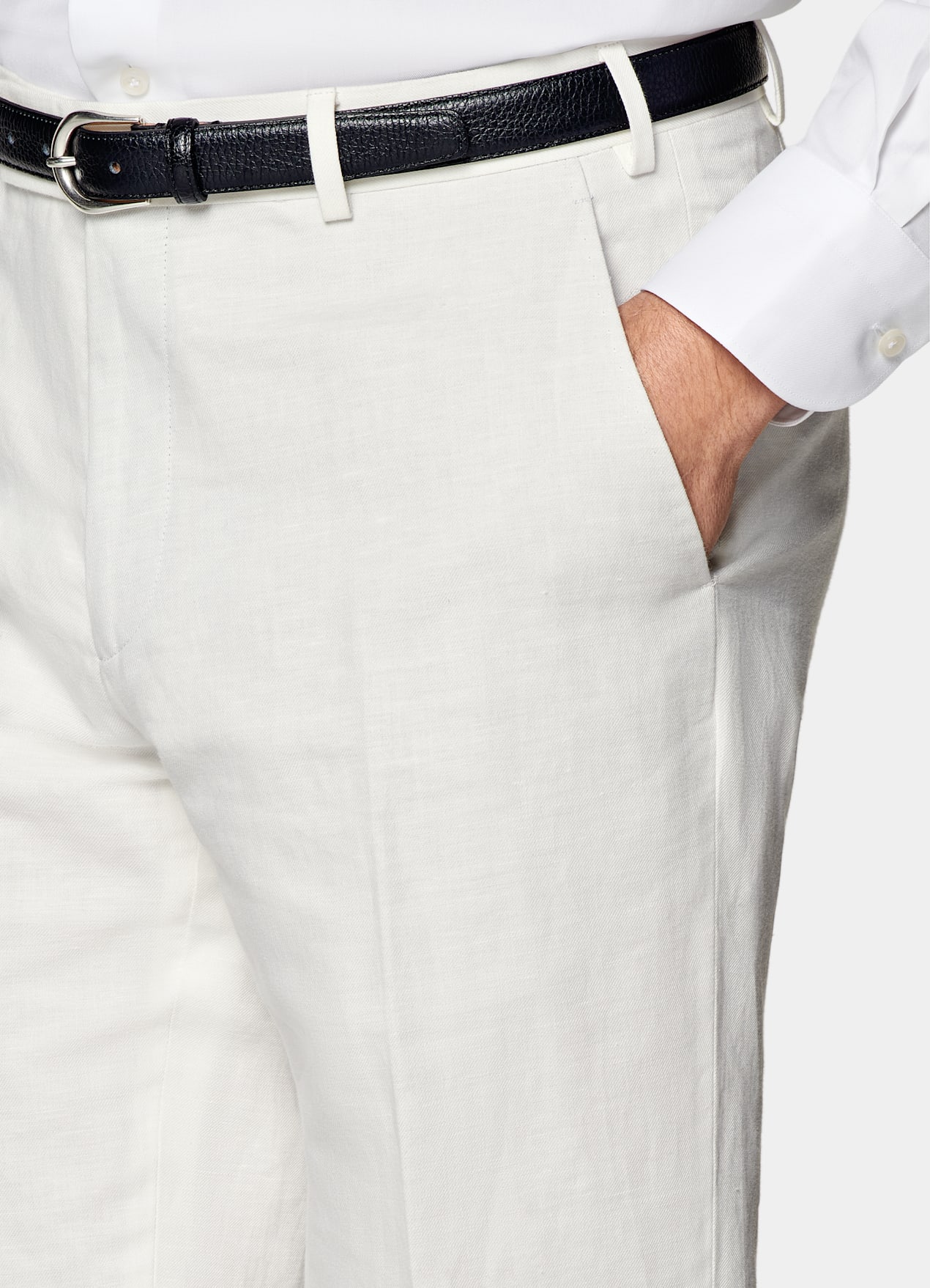 Costume Havana coupe Tailored blanc cassé