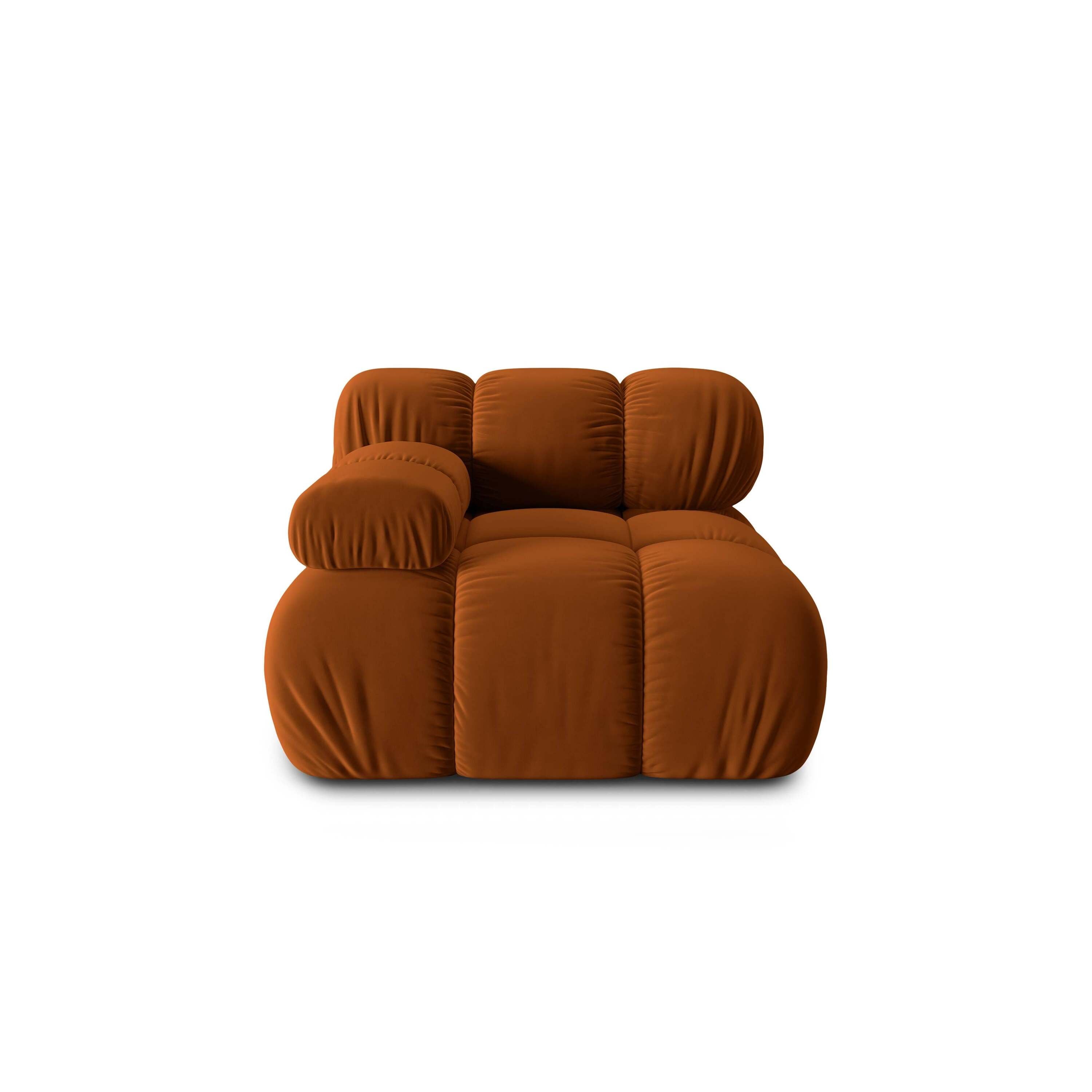 Milo Casa Tropea Modulair Bank Element - Hoek Links - Terracotta