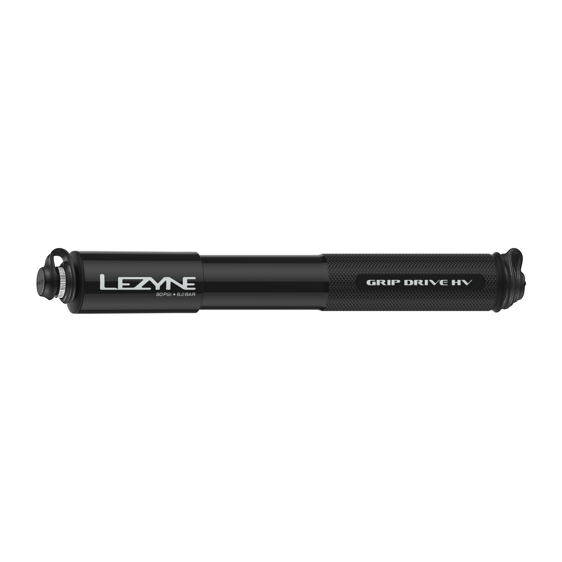 Lezyne Grip Drive HV Mini fietspomp 230 mm Zwart